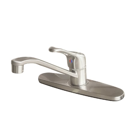 Kingston Brass Centerset Kitchen Faucet, Brushed Nickel KB561SN